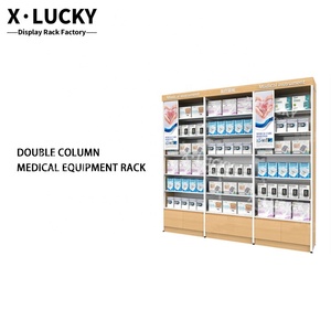 Mostrar caso caja de plástico tienda médica soporte de madera de muebles de Gabinete contra <span class=keywords><strong>la</strong></span> pared de <span class=keywords><strong>farmacia</strong></span> - Product Image 4
