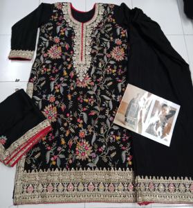 Lahza salwar kameez Palazzo ชุดเย็บเต็มฟรีไซส์มีสไตล์ชุดปากีสถานมีจำหน่ายในราคาไม่แพง - Product Image 5