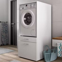 Armoire à linge peu encombrante pour machine à laver avec rangement pour détergents et serviettes