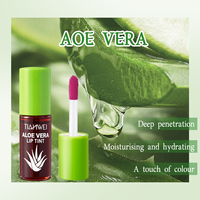 Teinture liquide pour les lèvres à l'aloe vera longue durée, ensemble de 6 couleurs, teinture liquide pour les lèvres longue durée, imperméable, hydratante, pour le maquillage quotidien