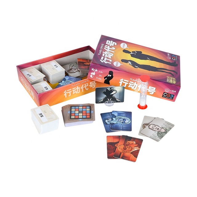 Customized Design High Quality Paper Board Game Set Playing Adult Board Games Custom