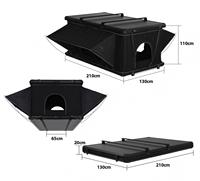 Tente de toit escamotable hydraulique OEMODM en aluminium aéronautique, tissu Oxford, quatre saisons, imperméable, ultralégère, 2 personnes