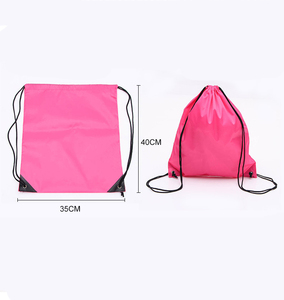 Vendita calda promozione Logo personalizzato con stampa completa borse con cordone in poliestere in Nylon con coulisse zaino per Sport Gym Trip - Product Image 4