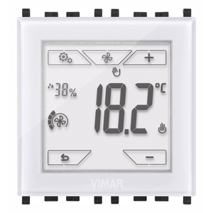 Termostato Touch Vimar 18.2C con Display Digitale per Sistema HVAC Domestico KNX - Product Image 1