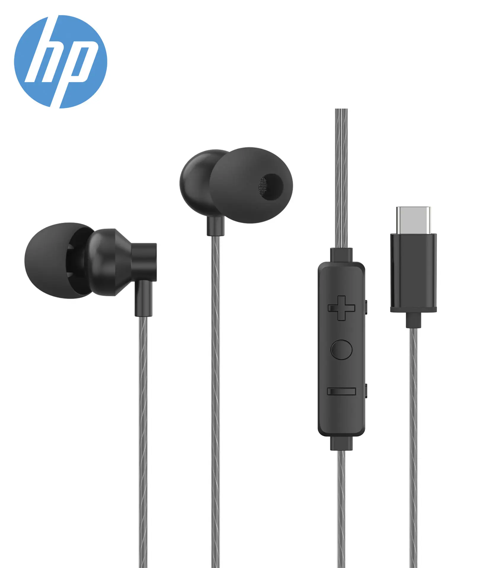 HP DHH-1127 Top Seller Type C Aluminum Wired Headphones For Iphone Earphones With Volume Control