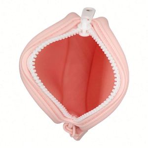 High Quality Custom Logo Candy Pattern Silicone Coin Purse With <b>Wrist</b> <b>Strap</b> and Zipper Waterproof & Eco-Friendly Cosmetic Bag - Product Image 4