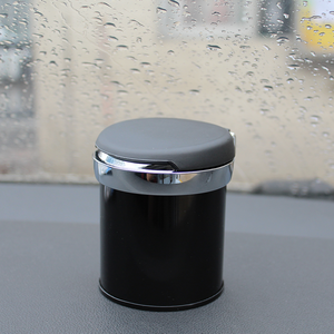 CARFU Universal Fit Silver/Black ABS Portable Custom Smokeless <strong>Ashtray</strong> for <strong>Car</strong> Armrest Box CE Certified AC-813 - Product Image 3