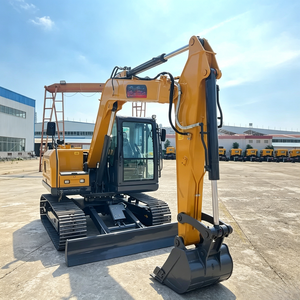 Excavadora de cadenas XE80G de 8 toneladas de alta resistencia, equipo de excavación multifuncional para trabajos de recuperación agrícola en sitios de construcción. - Product Image 1