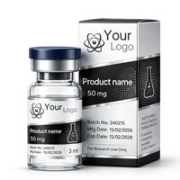 Étiquettes personnalisées pour flacons de peptides en vinyle de 2 ml, 10 ml, 15 ml, autocollants imperméables pour flacons cosmétiques, étiquettes d'emballage pour poudre de peptides