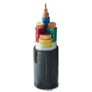 Câble d'alimentation électrique 0.6/1kv 33kv Cu/xlpe/sta/pvc, ruban en acier, câble blindé, câble d'alimentation souterrain à 4 cœurs, prix