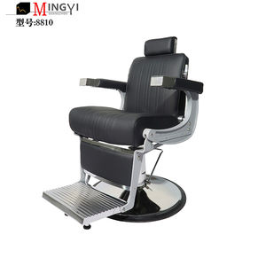 Fauteuil de barbier professionnel pour hommes noir - Product Image 2