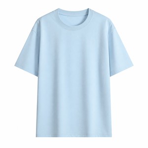 Custom 220G Antibacterial Stretch Cotton Blend T Shirt OEM ODM Unisex Crew Neck Short Sleeve <b>Tee</b> with Logo - Product Image 2