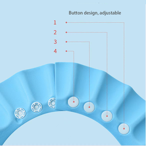 Casquette à visière avec Logo personnalisé pour bébé, lavage des cheveux, shampoing sûr, <span class=keywords><strong>douche</strong></span>, bain, protection du bain, bonnet souple réglable, bonnets de <span class=keywords><strong>douche</strong></span> pour bébé - Product Image 4