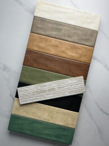 Baldosa de pared de cerámica tipo metro 75x300 mm, baldosa decorativa esmaltada en color mate para cocina, baño y revestimiento - Product Image 1