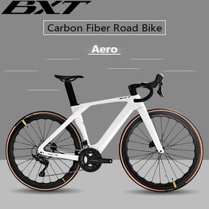 Bicicleta de <span class=keywords><strong>Carretera</strong></span> de Carbono BXT Pro-145 Aero 2x12 Velocidades 105 R7120, Bicicleta de Ciclismo de <span class=keywords><strong>Carretera</strong></span> de Carreras Rápida con Frenos de Disco Hidráulicos de Fibra de Carbono - Product Image 3