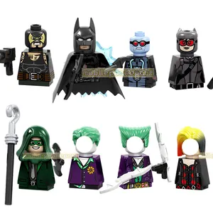 PG8186蝙蝠贝恩哈雷谜语人奎恩超级英雄迷你动作积木人物收藏圣诞礼物儿童玩具