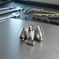 Vis sans tête à six pans creux DIN915 en acier au carbone de grade 12.9 M2-M12 avec pointe conique