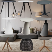 Ensemble de mobilier de jardin ZUOAN : Table de café contemporaine non pliable et chaise en corde, idéal pour terrasse extérieure