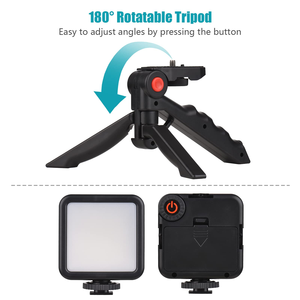 3 In1 Lapel Mic Tripod Stand LED Light Vlogging Video Making Kit Wireless <b>Microphone</b> Vlog Recording - Product Image 3