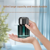 Diffuseur d'aromathérapie pour voiture, vaporisateur, bouteille en verre de 160 ml, minuterie intelligente, type gobelet pour voiture, diffuseur automatique de parfum, désodorisant d'air
