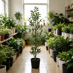 Knock Down Faux Olive Tree Artificial Potted Plant <b>Flat</b> <b>Pack</b> Simulated Olive DIY Assembly For Home Garden Décor - Product Image 6