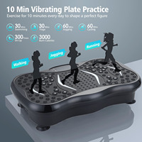 Plateforme de fitness à vibrations électromagnétiques unisexe, en ABS, appareil de massage et d'exercice, planche vibrante pour entraînement