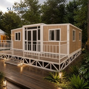 บ้านสำเร็จรูป SUNRISE ลดราคาพิเศษ ขนาด 40 ฟุต 20 ฟุต บ้านเคลื่อนที่แบบขยายได้ 2 3 4 5 ห้องนอน บ้านขนาดเล็ก - Product Image 1