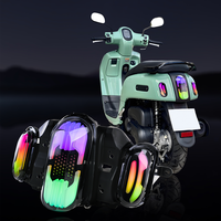Feu arrière LED Fazzio 125 contrôlé par application, certifié E-Mark SGS, haute luminosité, multi-modes, feu de freinage et clignotant pour moto