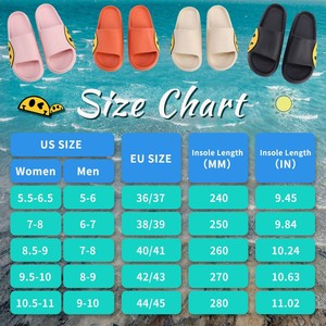 Zapatillas de almohada de muestra gratis, zapatillas de cara sonriente, sandalias deslizantes, antideslizantes, para interiores y exteriores, con punta abierta, Spa, gimnasio, casa informal - Product Image 3