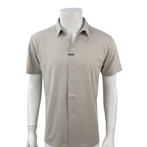 Camiseta de polo lisa con logotipo personalizado de alta calidad para hombres, fabricantes de ropa de nailon y LICRA - Product Image 2