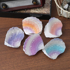 BELLE WORLD Pince à <span class=keywords><strong>cheveux</strong></span> moyenne en acrylique, style japonais et coréen, dégradé coloré, pour <span class=keywords><strong>femme</strong></span>, pour chignon ou demi-chignon, pince coquillage - Product Image 2