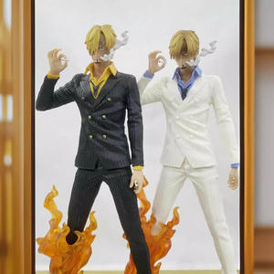 Statuette Anime in Vendita, Modello Sanji Bianco e Nero in PVC, Giocattolo One Piece, Scala 1/60, Funzione Soffiatore d'Aria, Accessorio con Scatola - Product Image 6