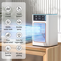 AC Portabel USB Mini Pendingin Udara 3 Kecepatan Pendingin Mobile untuk Rumah Kantor Asrama Kipas Pendingin Pelembab Plastik Hemat Energi