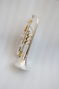 Cornets soprano professionnels haut de gamme en cuivre plaqué argent et plaqué or, avec corps en laiton, pistons en cupronickel et pistons en acier inoxydable. - Product Image 2