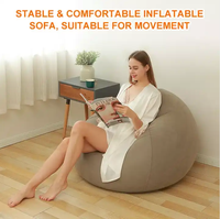 Taşınabilir Chesterfield Fauteuil Salon Gonflable aşk şezlong koltuk hava yatağı Set fasulye torbası mobilya şişme koltuk kanepe sandalye