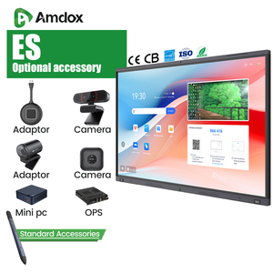 Bảng thông minh tương tác bảng trắng phẳng tất cả trong một hệ thống giáo dục 55-98inch màn hình cảm ứng cho trường học và hội nghị - Product Image 2
