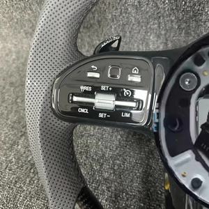 Volant en fibre de carbone pour <span class=keywords><strong>Mercedes</strong></span> Benz C63 E63 W213 W204 W205 G55 CLA45 W231 W172 W218 W166 Volant LED personnalisé - Product Image 3