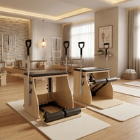 Réformateur de Pilates portable de haute qualité et chaise de yoga en bois d'érable de chêne durable pour l'exercice du corps