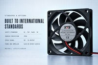 Ventilateur axial électrique sans balais XFSFAN 7cm 7015 70x70x15mm 5V 12V en plastique autoportant OEM/ODM