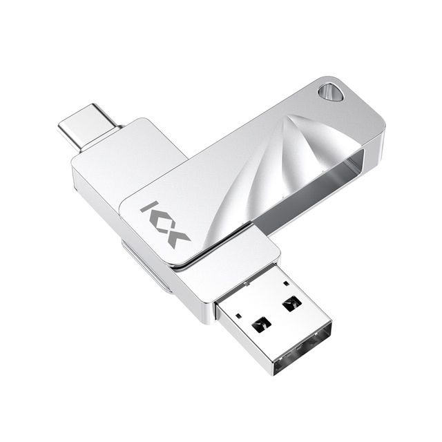 Dual Port USB 3.2 Type-C Flash Drive 32GB 64GB 128GB 256GB for Phone Computer Metal Business Gift Custom Pendrive Usb Stick