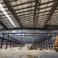 Estructura de Acero Prefabricada de Alta Resistencia para Uso Industrial, Edificio con Estructura de Acero, Almacén, Taller, Ventanas de Aleación de Aluminio