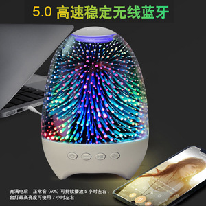 Poplor <b>Led</b> Speaker <b>Night</b> <b>Light</b> With Usb Charging Tws Radio Tf Card Support - Product Image 3