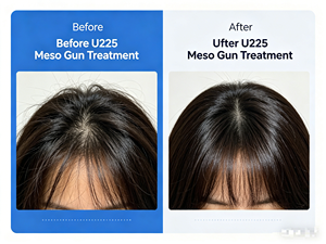 Inyector de <span class=keywords><strong>Mesoterapia</strong></span> U225 Mesogun 2 en 1 con Certificación CE, Dispositivo Portátil para el Cuidado <span class=keywords><strong>Facial</strong></span> y del Cuero Cabelludo, Directo de Fábrica, 1 Año de Garantía - Product Image 4