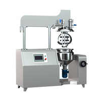 Homogénéisateur à haut cisaillement de levage hydraulique 50L contrôlé par PLC pour Mayonnaise Cosmetics Pump Motor Gear-Essential Production