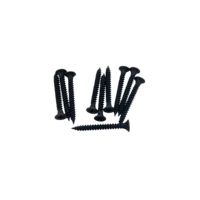 Vis à cloisons sèches M4.2 x 50 mm à tête trompette, vis à cloisons sèches métriques en phosphate noir pour montants métalliques, acier C1022, Homn Reen