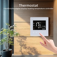 Thermostat intelligent Wi-Fi au design moderne pour chauffage électrique/au sol à eau, programmable pour application en pièce