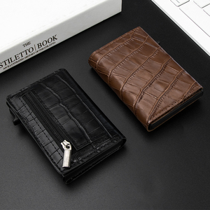 Casekey Slim Minimalist Magnetic Closure for Card Holder RFID Tri Fold Automatic <b>Smart</b> <b>Wallet</b> Zipper Credit Card 4-6 Cards - Product Image 6