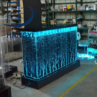 Comptoirs de réception design Hangyi : aquarium moderne en acrylique avec éclairage LED à changement de couleur pour hôtels et spas