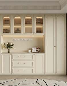 Modern Luxury MDF Wood <b>Sideboard</b> Cabinet <b>for</b> Home <b>Kitchen</b> Living Room Hotel Dining Room Home Bar with Storage Features - Product Image 1