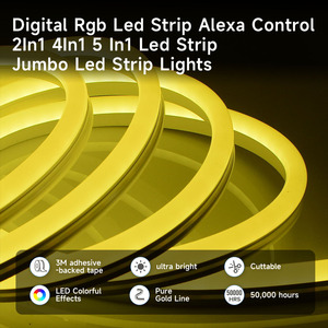 ไฟ <span class=keywords><strong>LED</strong></span> แบบเส้น 360 องศา สำหรับงานถัก ขนาด 16 มม. ใช้ไฟ DC5V ควบคุมผ่านแอพ ไฟ<span class=keywords><strong>นีออน</strong></span> <span class=keywords><strong>LED</strong></span> RGB แบบปรับแต่งสีได้ - Product Image 1
